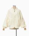 Floral Jacquard Triple Cloth Jacket - ecru
