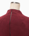 Synthetic Leather Fancy Ftitch Jacket - bordeaux
