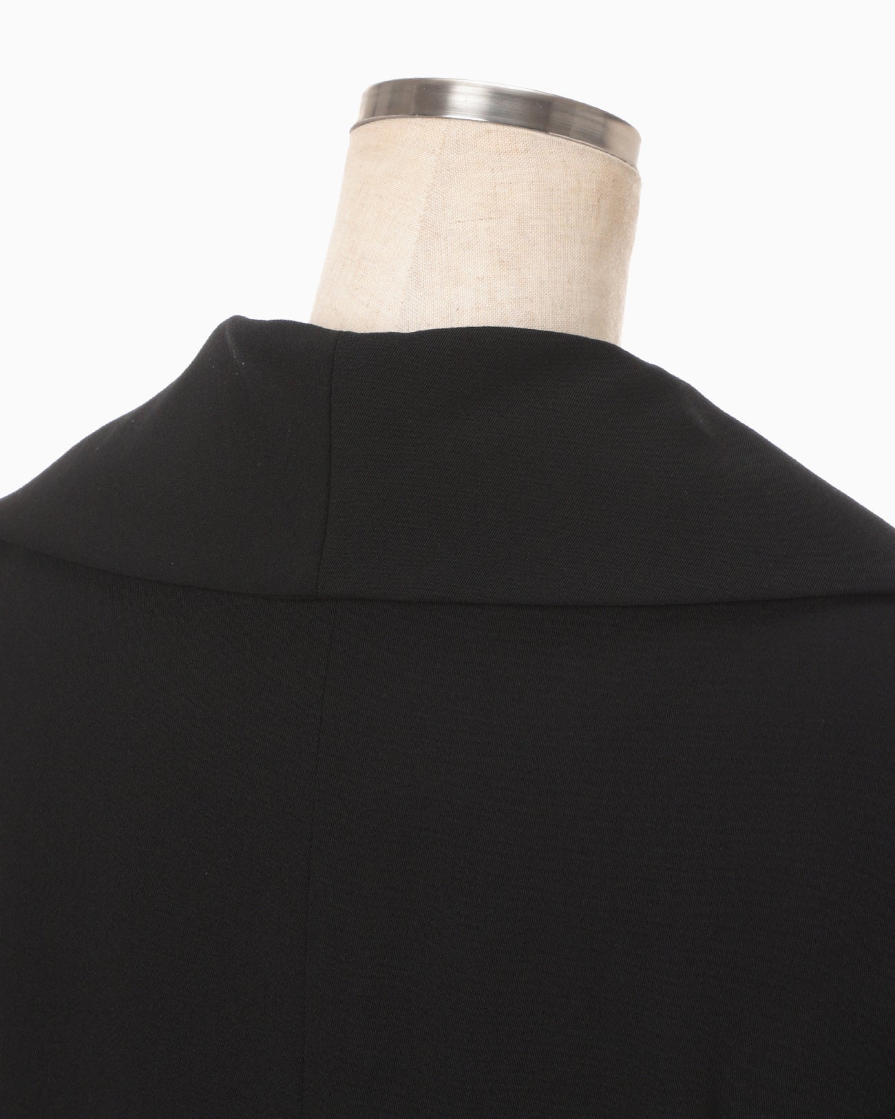 Wool Venetian Shawl Collar Jacket - black