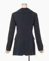 Wool Venetian Shawl Collar Jacket - navy