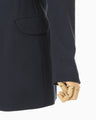 Wool Venetian Shawl Collar Jacket - navy