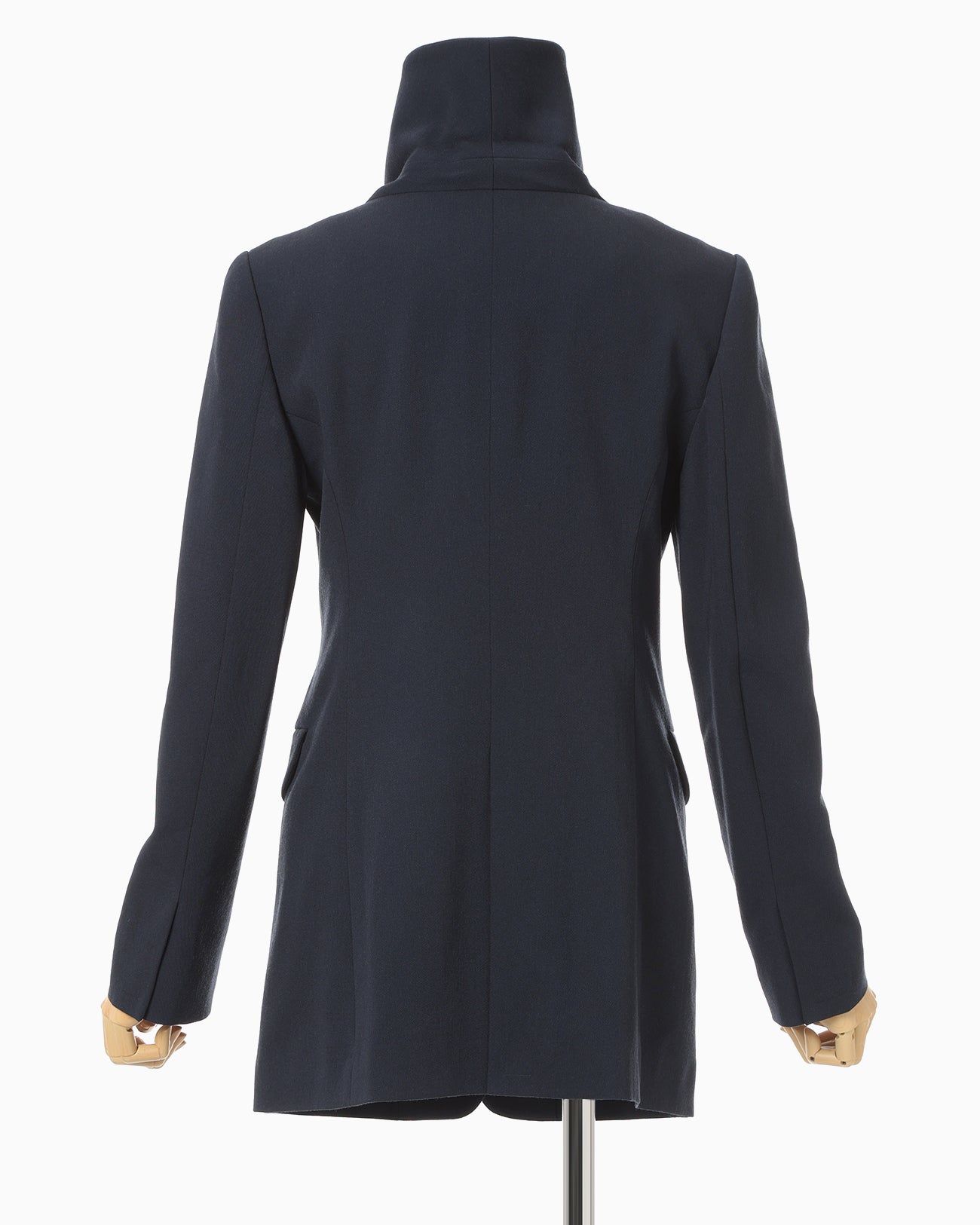 Wool Venetian Shawl Collar Jacket - navy