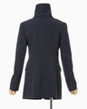 Wool Venetian Shawl Collar Jacket - navy