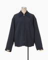 Wool Venetian Embroidery Collar Jacket - navy