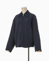 Wool Venetian Embroidery Collar Jacket - navy