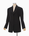 Acetate Polyester Suit Jacket - black