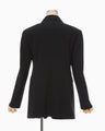 Acetate Polyester Suit Jacket - black
