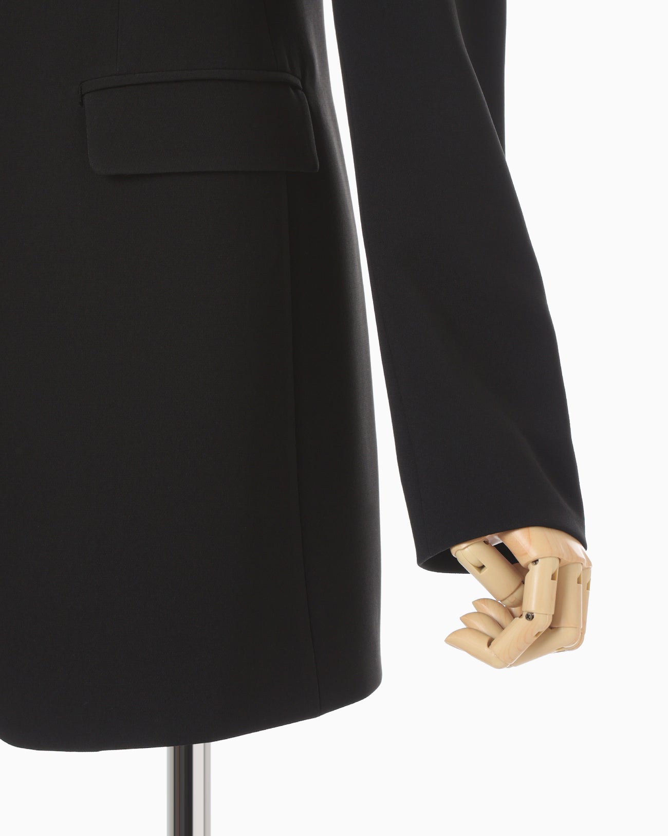 Acetate Polyester Suit Jacket - black - Mame Kurogouchi