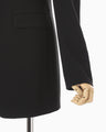 Acetate Polyester Suit Jacket - black
