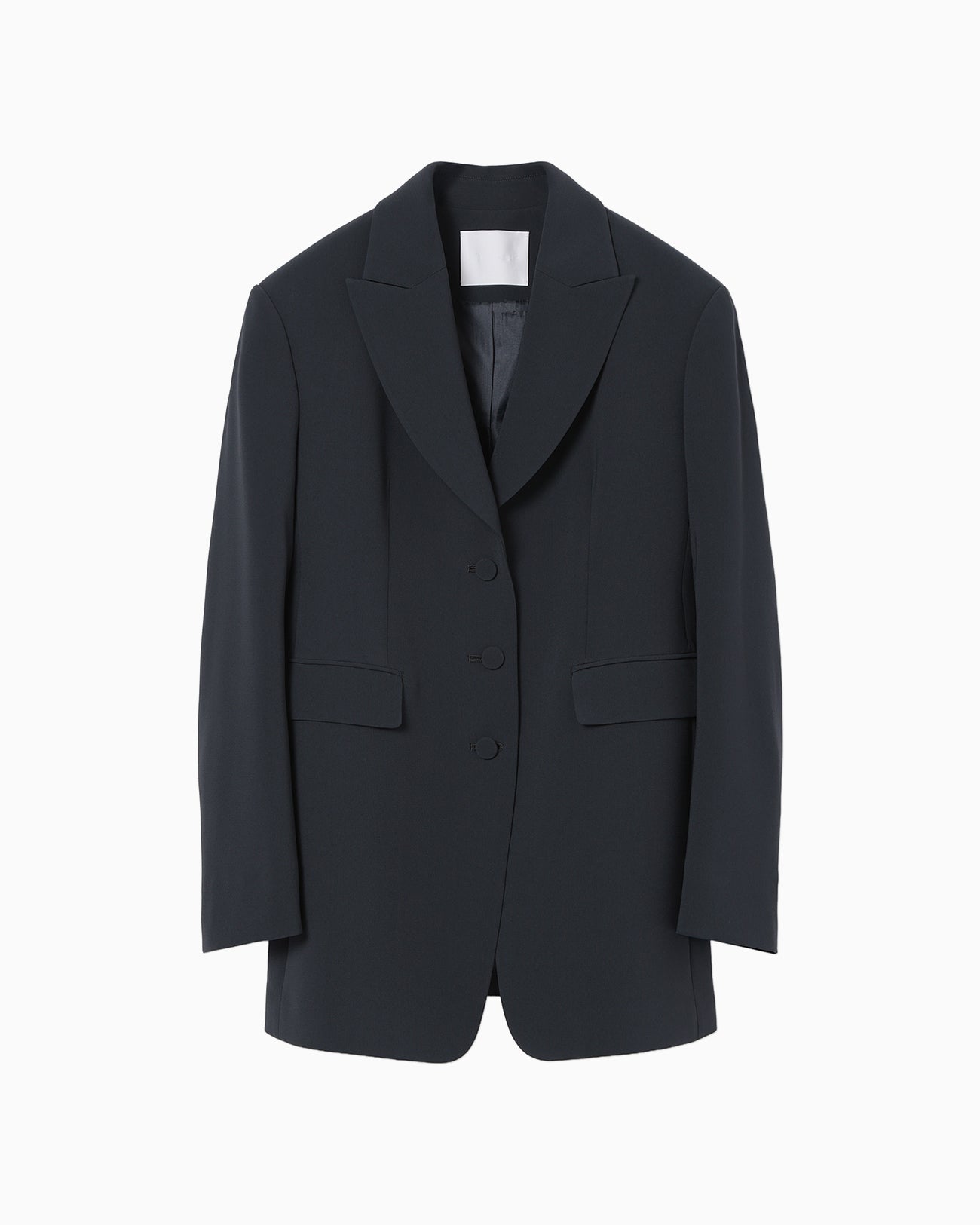Acetate Polyester Suit Jacket - navy