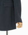 Acetate Polyester Suit Jacket - navy