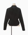 Synthetic Leather Fancy Ftitch Jacket - black × black