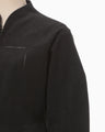 Synthetic Leather Fancy Ftitch Jacket - black × black