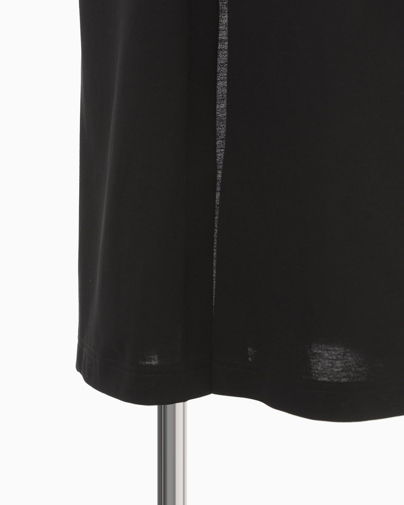 Cotton Jersey Puff Sleeve Dress - black
