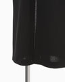 Cotton Jersey Puff Sleeve Dress - black