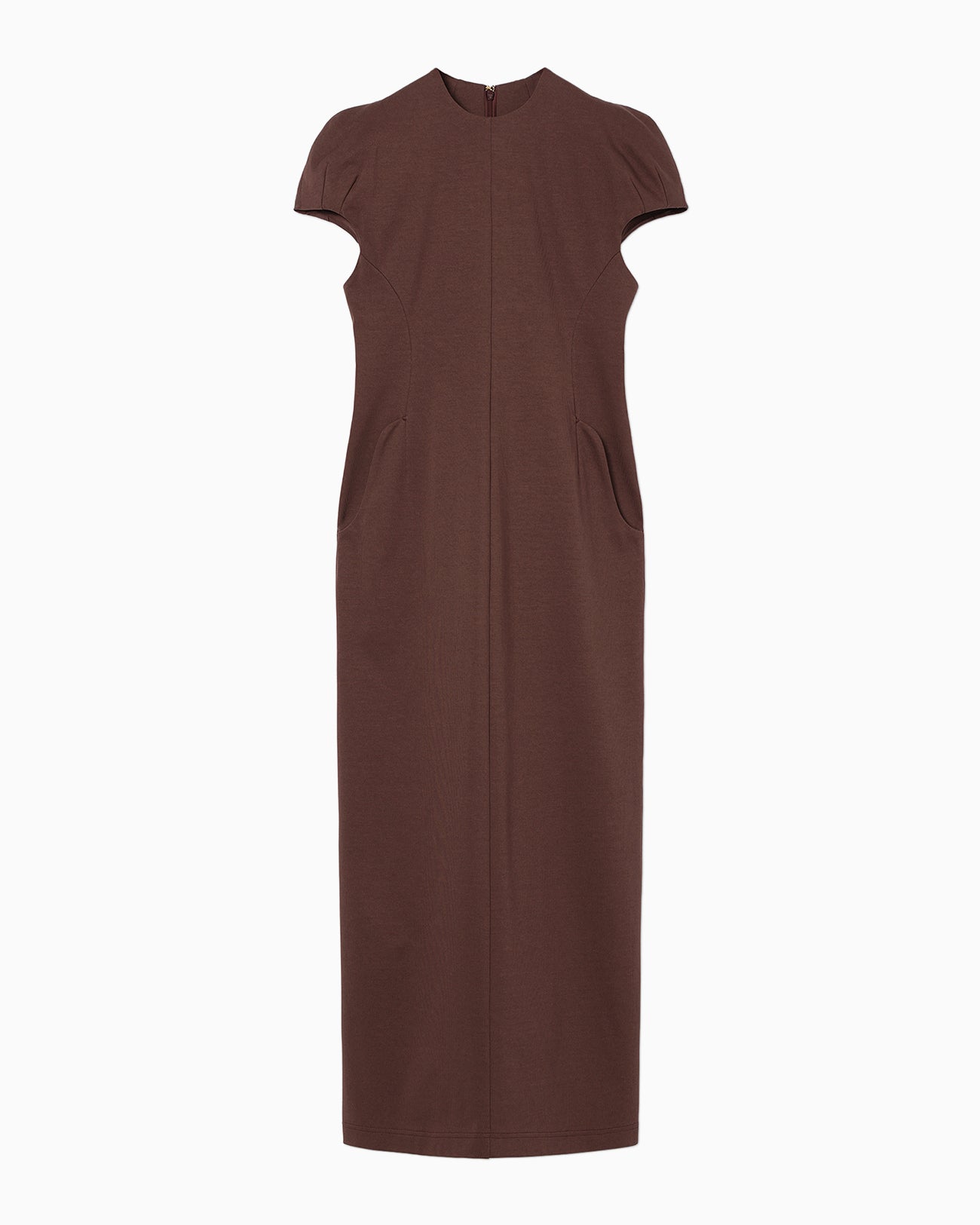 【Mame Kurogouchi】Cotton Jersey Puff Sleeve Dress Cotton Jersey Puff Sleeve Dress - brown - Mame Kurogouchi
