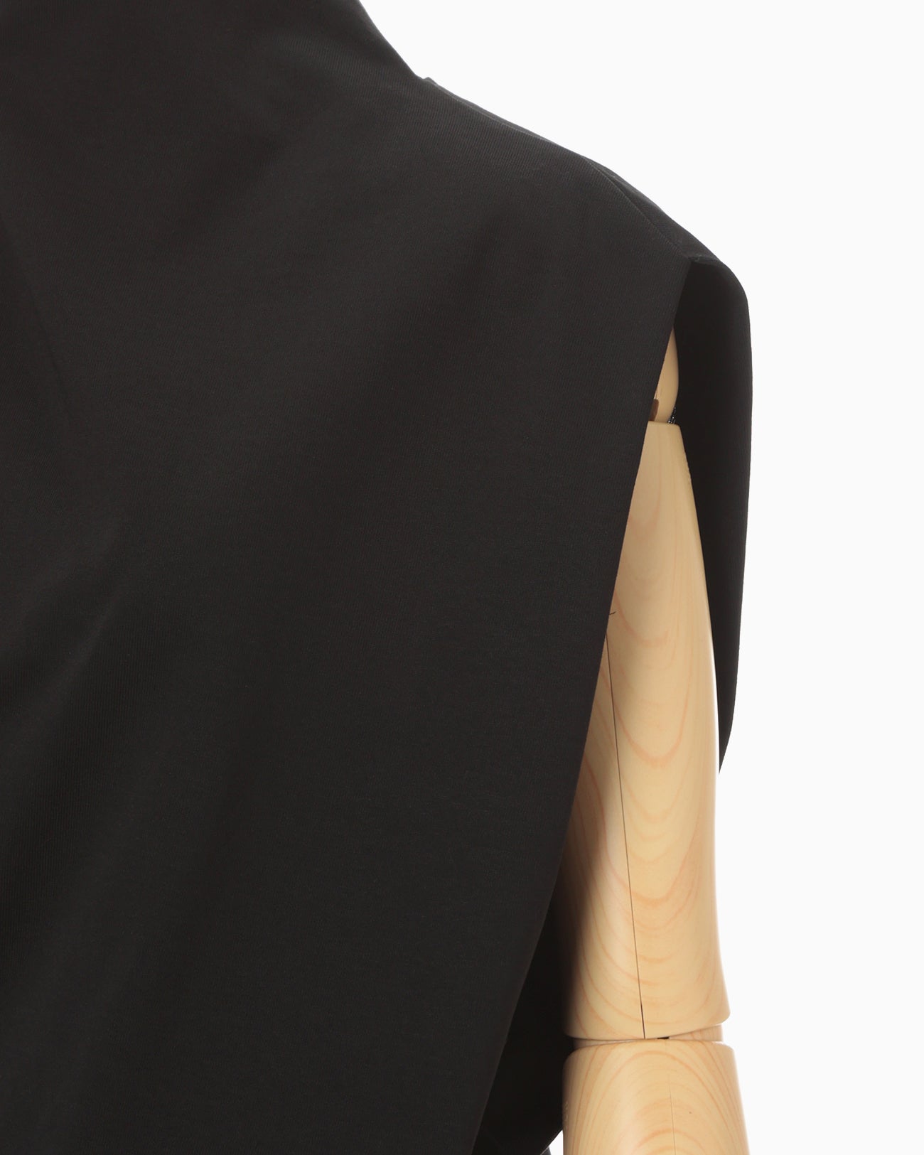 Cotton Jersey Asymmetry Top - black