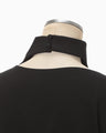 Cotton Jersey Asymmetry Top - black