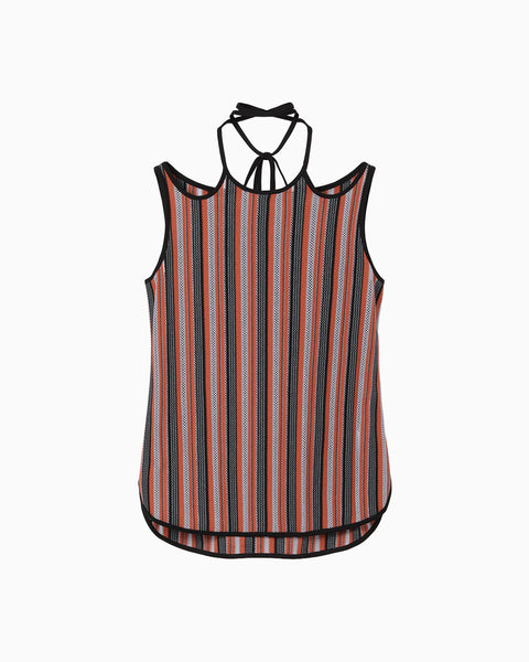 Russell Jersey Sleeveless Top - vermillion