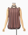 Russell Jersey Sleeveless Top - vermillion