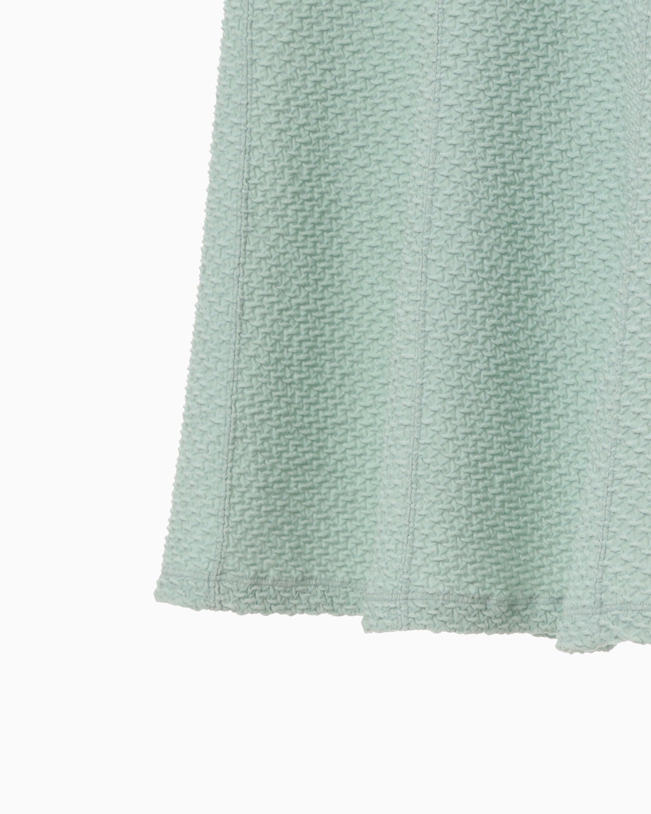 Shirring Jersey Jacquard Dress - light blue