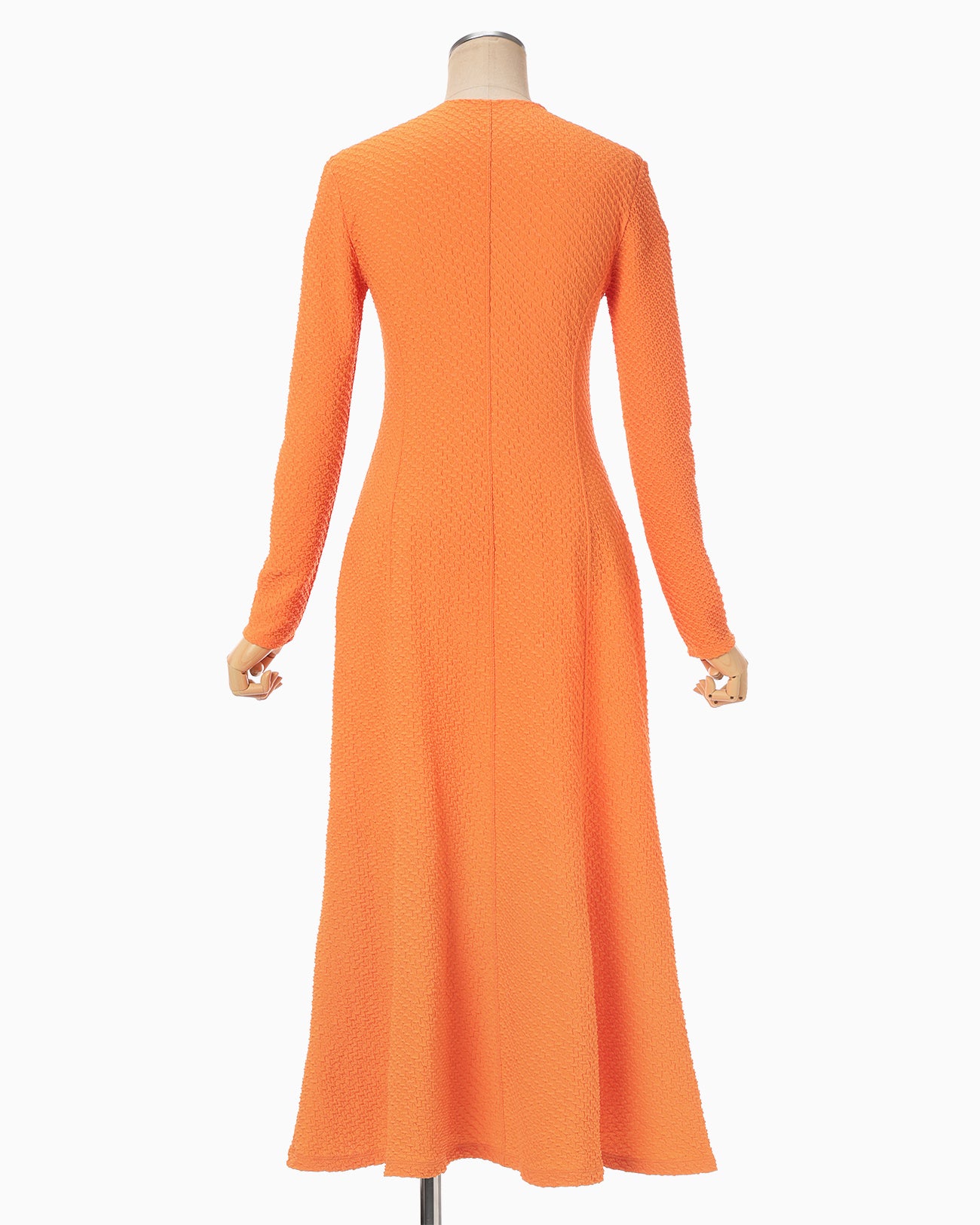 mame kurogouchi 19aw 刺繍 ジャガード ドレス オレンジ 1 Shirring Jersey Jacquard Dress - orange - Mame Kurogouchi
