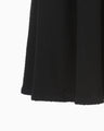 Shirring Jersey Jacquard Flare Skirt - black