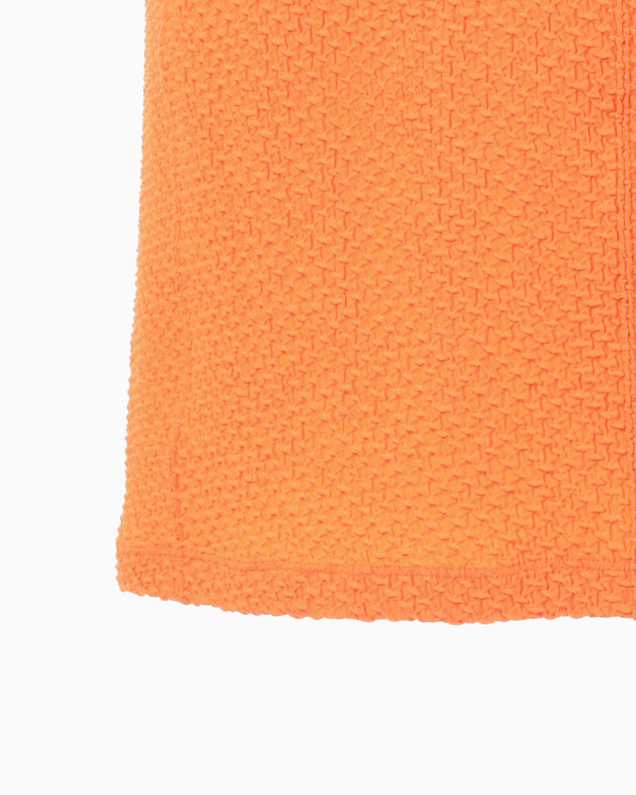 Shirring Jersey Jacquard Pencil Skirt - orange