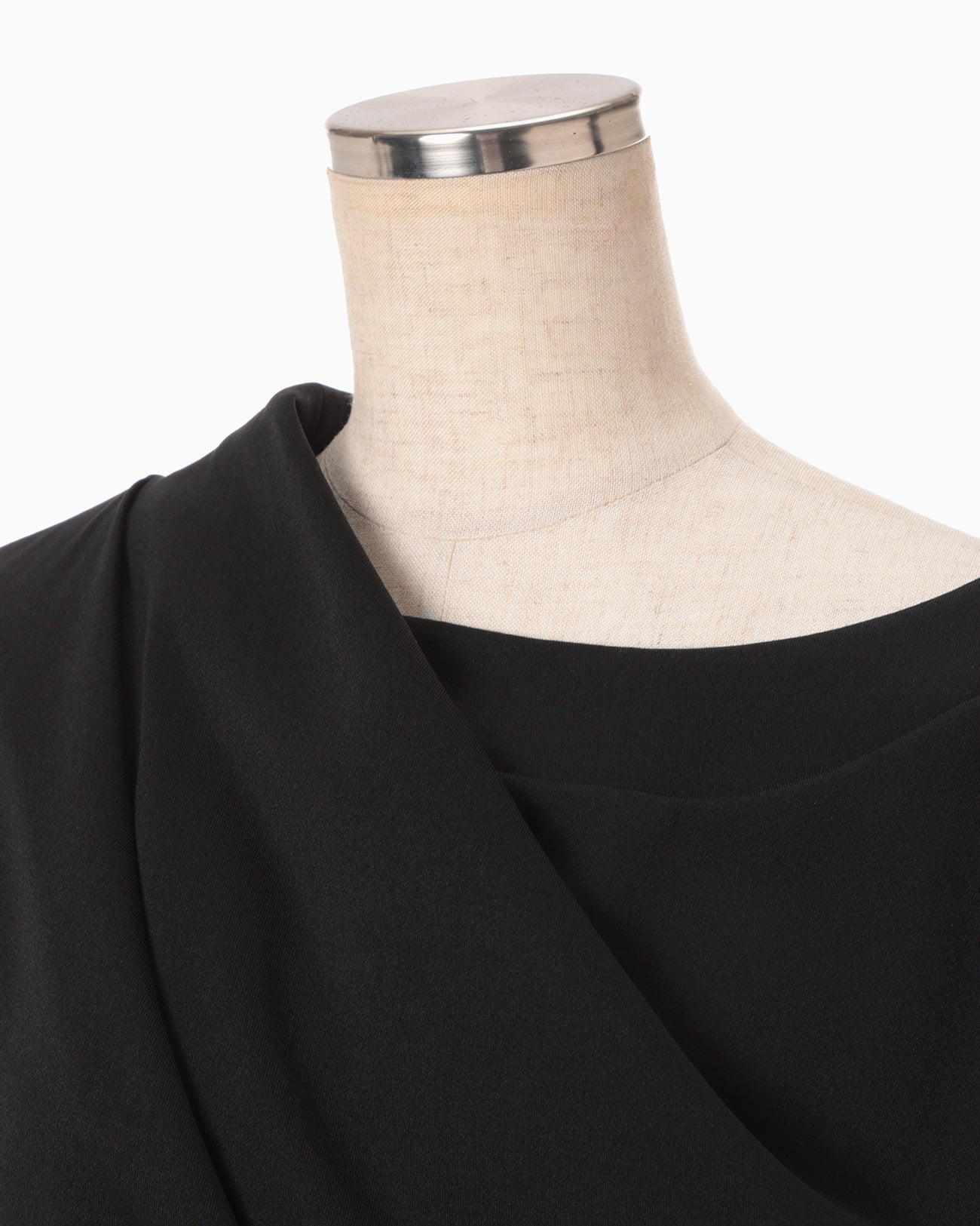 Double Jersey Asymmetric Dress - black