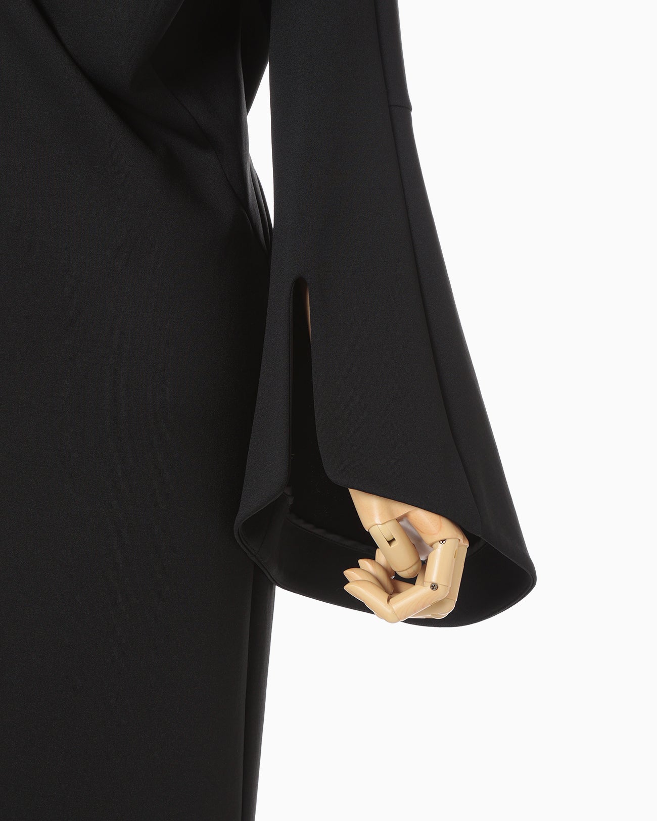 Double Jersey Asymmetric Dress - black
