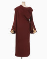 Double Jersey Asymmetric Dress - bordeaux