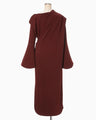 Double Jersey Asymmetric Dress - bordeaux
