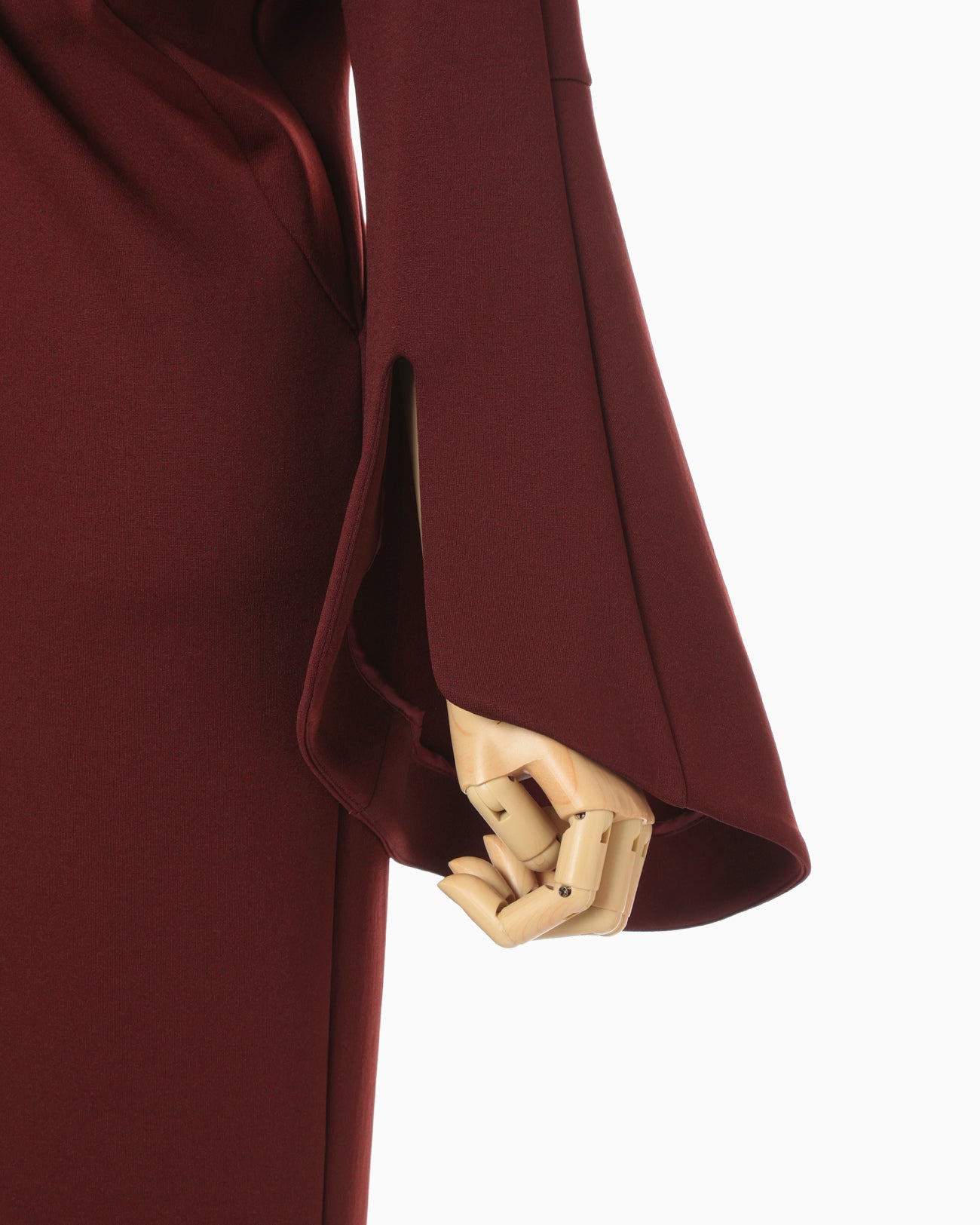 Double Jersey Asymmetric Dress - bordeaux