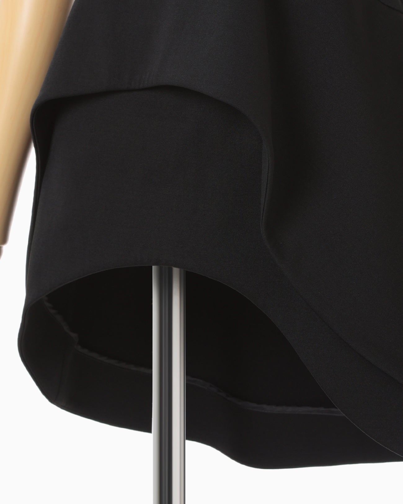 Double Jersey Asymmetric Bustier - black