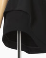 Double Jersey Asymmetric Bustier - black