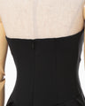 Double Jersey Asymmetric Bustier - black