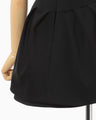 Double Jersey Asymmetric Bustier - black