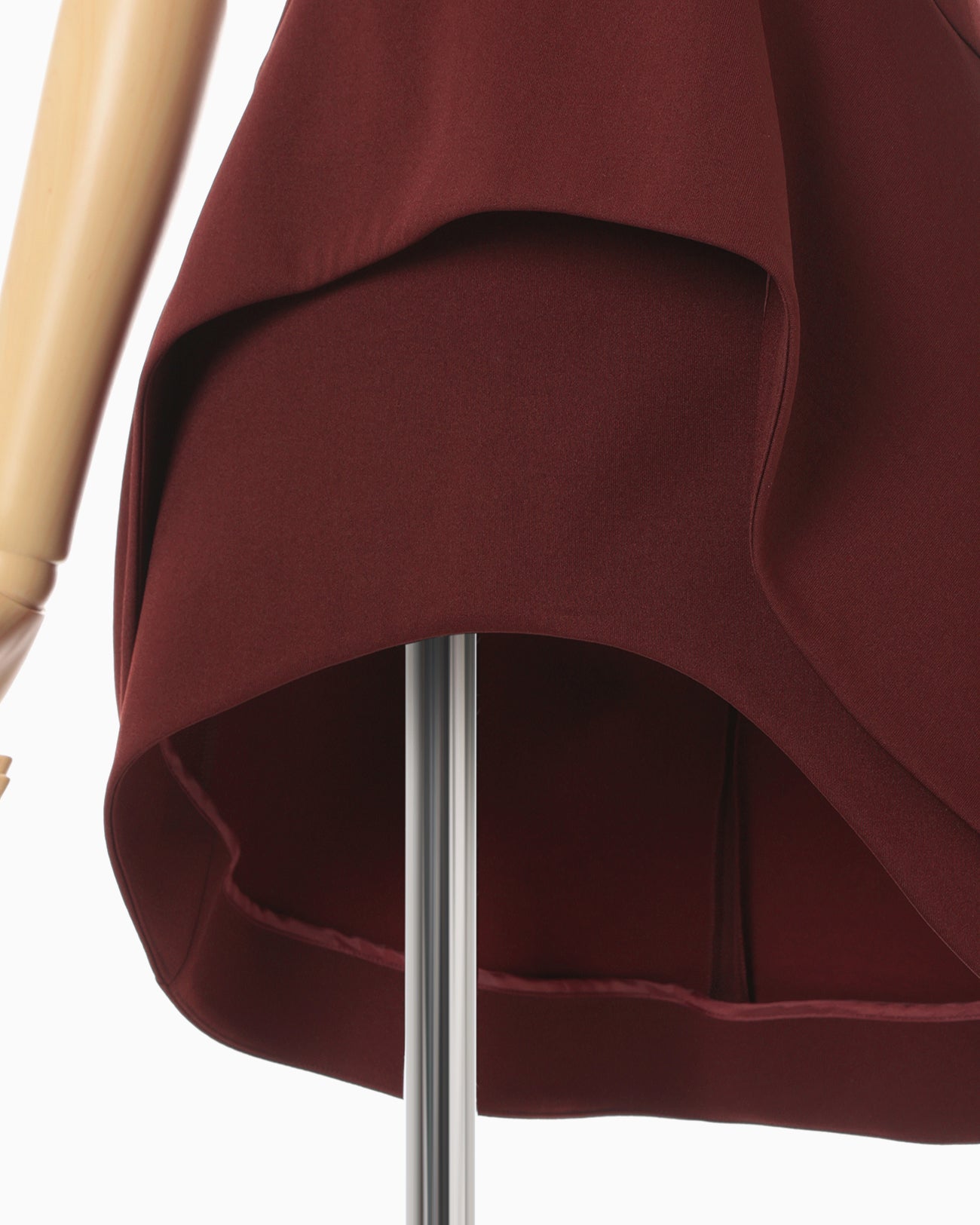 Double Jersey Asymmetric Bustier - bordeaux