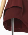 Double Jersey Asymmetric Bustier - bordeaux