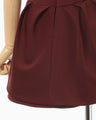 Double Jersey Asymmetric Bustier - bordeaux