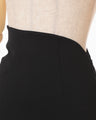Double Jersey Asymmetric Skirt - black