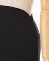 Double Jersey Asymmetric Skirt - black