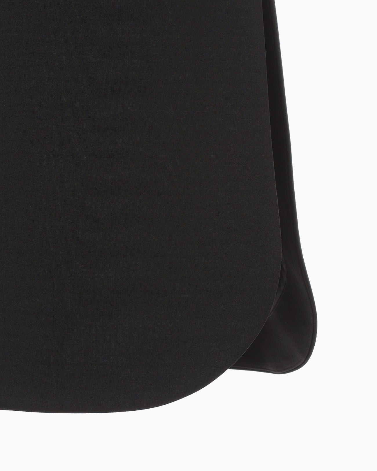 Double Jersey Asymmetric Skirt - black