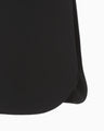 Double Jersey Asymmetric Skirt - black