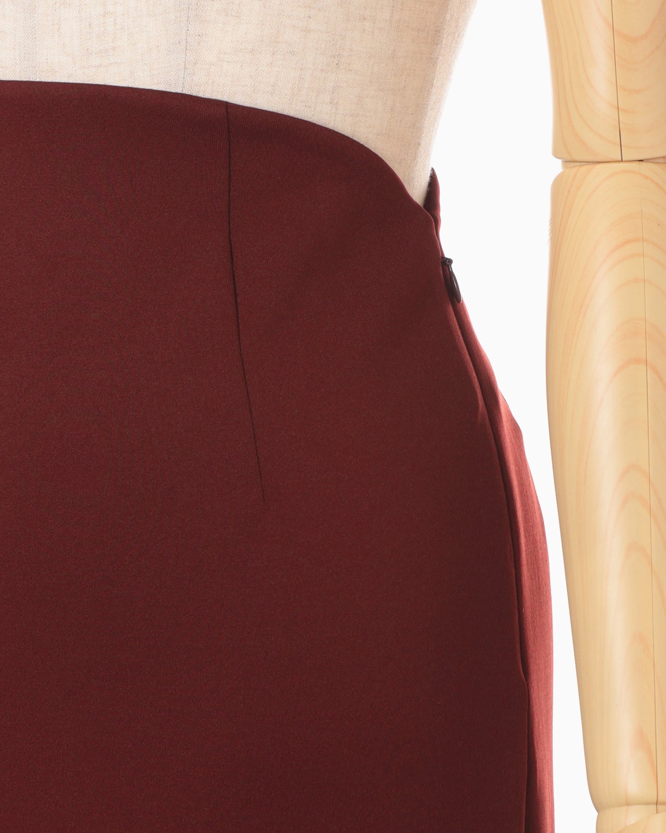 Double Jersey Asymmetric Skirt - bordeaux