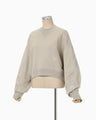 Floral Motif Embroidered Sweatshirts - beige