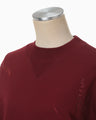 Floral Motif Embroidered Sweatshirts - bordeaux