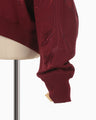Floral Motif Embroidered Sweatshirts - bordeaux