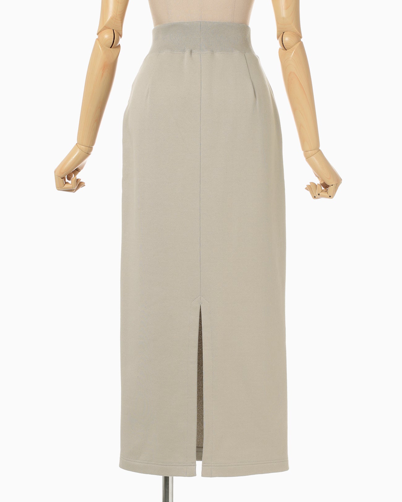 Floral Motif Embroidered Sweater Skirt - beige
