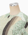 Marble Print Jersey Dress - green